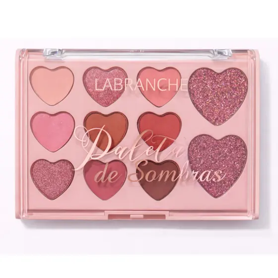 Paleta Sombras 11 Cores Labranche Cor A Formato Coracao Maquiagem Olhos Versatil Brilho