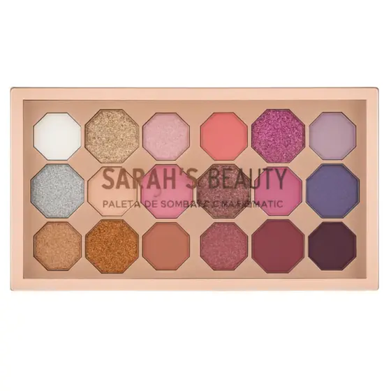 Paleta De Sombras Charismatic Sarah's Beauty 18 Cor - Cor: A