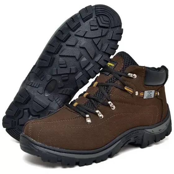 Coturno Adventure Masculino Caterpillar Lona Bota Sola Costurada Confortável PROMOÇÃO IMPERDÍVEL