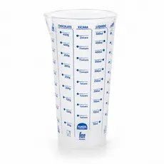 Copo Medidor de Receitas 570ml Dosador Graduado Medidor de Líquidos Xícaras Gramas Chocolate Cozinha BPA Free