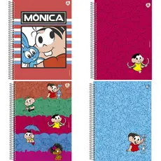 Caderno Universitário Turma da Mônica Animativa 1 ou 10 Matérias – Caderno Original