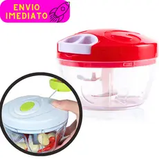 Multi Processador de Alimentos Premium Manual 3 Lâminas em Aço Inox