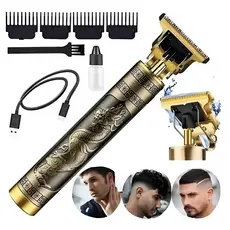Máquina de cortar cabelo e Barba profissional sem Fio recarregável