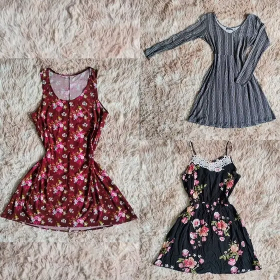 Kit com 3 vestidos | Não são novos