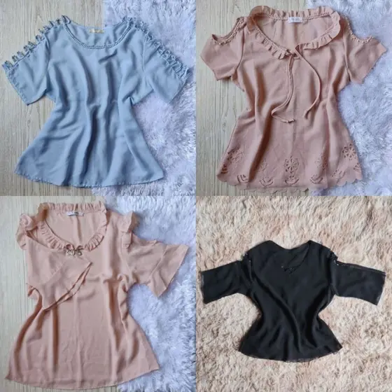 Camisas com transparência | Não são novas | 1 peça ou 4 peças
