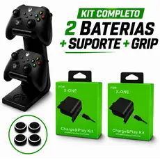 Kit 2 Bateria para Controle Xbox One Fat Series S + Suporte Controle