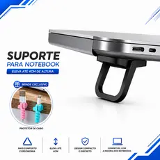 Suporte Para Notebook Laptop Dobrável Elevador De Teclado