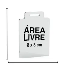 Medalha de Acrílico para Gravação - 5cm, 6,5cm - 7cm - 8cm