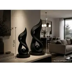 Escultura Decorativa Moderna Minimalista - Design Exclusivo para Sala, Estante e Escritório