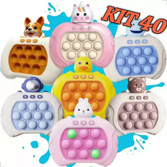 KIT 10/20/30/40 Fast Push Game POP IT Giro Brinquedo Game Anti Stress Ansiedade presente de festa