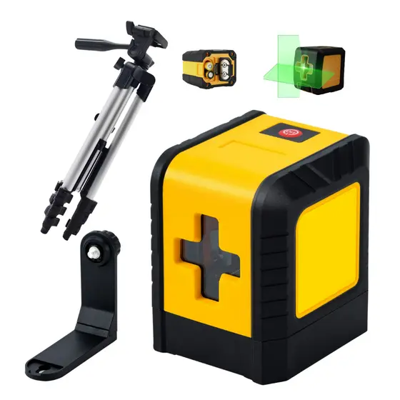 Nível a Laser Verde Profissional com Tripé Auto nivelante 2 Linhas à Bateria + Maleta