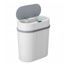 Lixeira Automática 12 Litros Com Sensor Infravermelho Para Cozinha Banheiro Escritório Anti Odor