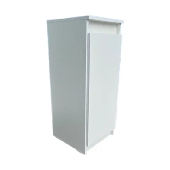 Balcão Multiuso com 1 Porta de abrir Prateleira Cozinha Escritorio Quarto Loja Salão 100% MDF Branco