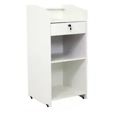 Balcão Caixa Para Loja Balcão Caixa Vallet Com gaveta Branco 100% MDF