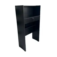 Balcão Caixa Box Slim Com Gaveta/recepçao/vallet/lojas/pet Shop 100% MDF Preto