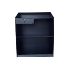 Balcão Caixa Para Lojas , Farmácias, Recepção , Petshop , Conveniências , Vallet 100% MDF Preto