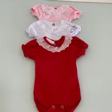 Body Bebe com Renda e Manguinha de Princesa Bebê