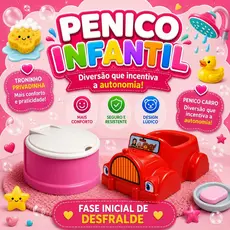 Pinico Infantil Carro Calhambeque Troninho Nene Assento Redutor para Desfralde Plástico Plasnorthon