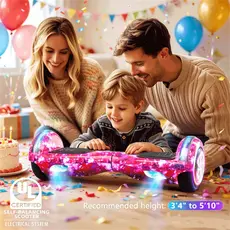 Hoverboard Overboard Infantil Skate Elétrico 6.5" Led Bluetooth Bateria De Grande Capacidade Motor Brushles