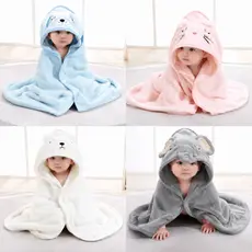 Toalha de Banho Infantil Bebê com Capuz Bichinhos Felpuda Grande Super Macia Alta Absorção  PRONTA ENTREGA