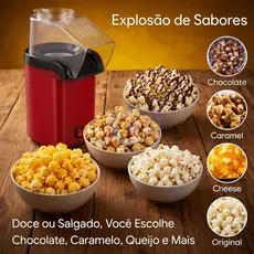 Pipoqueira Elétrica 110v/220v Pipoca SOMENTE COR VERMELHA Cinema Máquina Pipoca Pronta Entrega NO BR
