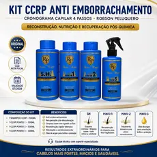 Kit Ccrp Anti Emborrachamento Cronograma Capilar 4 Passos Robson Peluquero