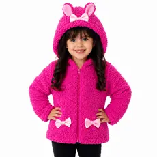 Blusa Infantil menina inverno casaco Teddy com capuz Ted JAQUETA INFANTIL Roupa Frio Moletom