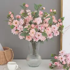 Bouquets Simulados Rosas Camélias Flores Artificiais Arranjos De Decoração De Mesa De Lar--5658