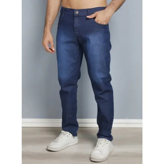 Calça Jeans Slim Masculina Lavagem Tradicional