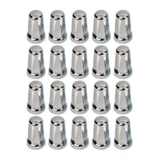 20 Capa Porca Belga Cromada Roda Caminhao 27 Mm 32 Mm 33 Mm