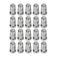 20 Capa Porca Belga Cromada Caminhao Roda 18 19 21 22 24mm baixa 24mm alta