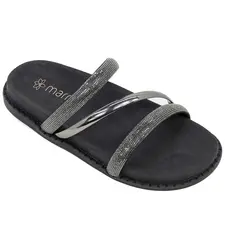 Sandália Birken Feminina  - Papete - Tiras Em Glitter