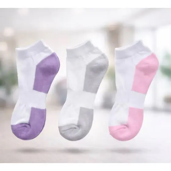 KIT 15 PARES DE MEIAS FEMININA SOQUETE ALGODÃO