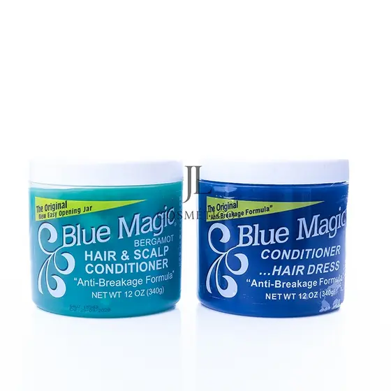Blue Magic Begamot 340g (The original) cor Azul e Verde Para Cabelos Hidratação intensa