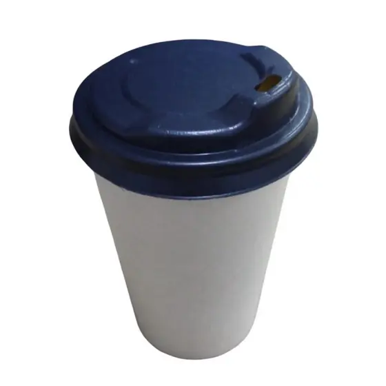 Copo de papel liso biodegradável com tampa bico 180 ml descartável Delivery Festa Eventos Restaurante sustentavel
