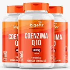 BIGENS KIT 3X COENZIMA Q10 200MG + VITAMINA E 60 CAPS BIOGENS
