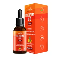 Coenzima Q10 200mg Em Gotas Formulada Em Óleo Tcm + Vitamina E, Sabor Frutas Amarelas | Bigens