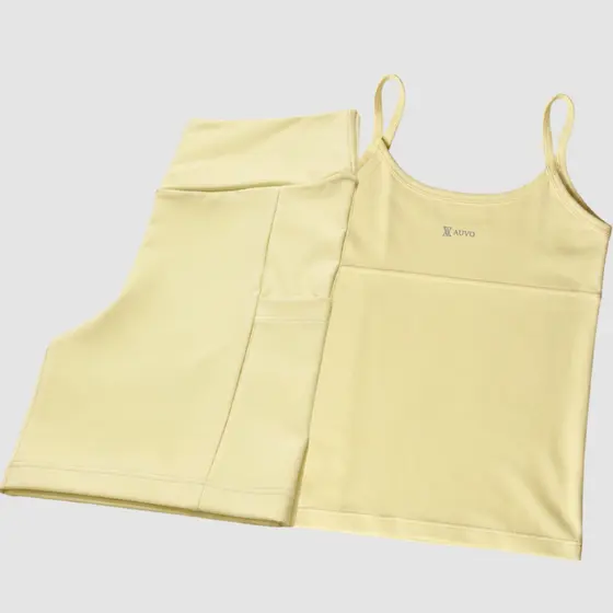 Conjunto Fitness Short com Bolso Camiseta Regata Forro Duplo Poliamida Zero Transparência