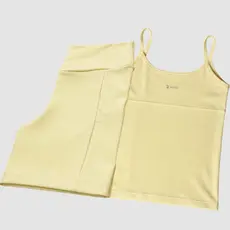 Conjunto Fitness Short com Bolso Camiseta Regata Forro Duplo Poliamida Zero Transparência