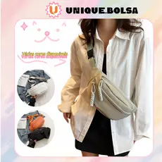Pochete Crossbody Unissex Impermeável Compacta Leve e Funcional Perfeita para o Dia a Dia e Viagens
