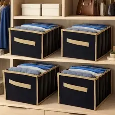 Kit 4 Colmeia Organizadora Guarda Roupa GG 40×25×20 Calça Bermuda Toalha