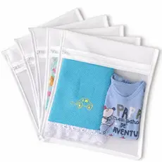 kit 5 Saquinhos Organizador Maternidade Multiuso para Roupas e Fraldas