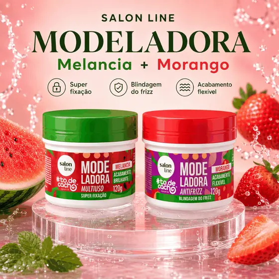 Pasta Modeladora Salon Line #todecacho Anti Frizz Definição Fixação Cachos Crespos e Ondulados 120g