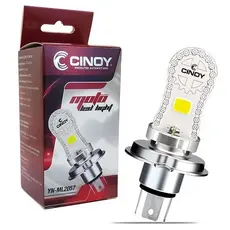 Lâmpada Led H4 Para Moto 6500k 1000Lm 10W Corrente Continua e Alternada 48 Leds