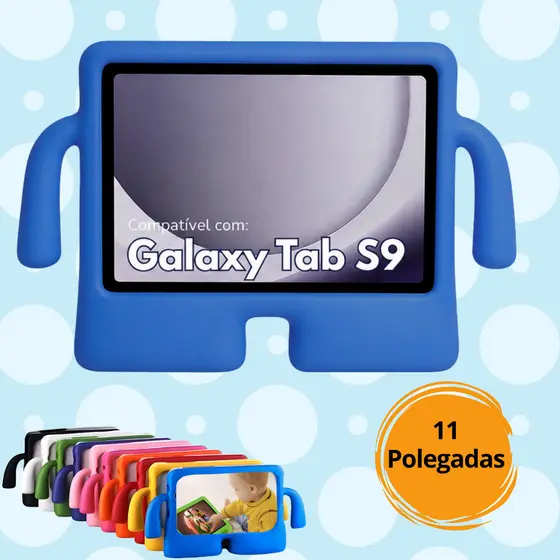 Capa Silicone Infantil + Película Galaxy Tab S9 11 Polegadas