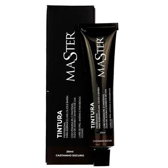 Tintura Para Cilios E Sobrancelhas Master Profissional Castanhos Preto Marrom Loiro