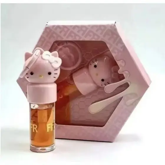 Lip Honey Hello Kitty Hidratante | Brilho Labial com Aroma de Mel | Fofo & Presenteável