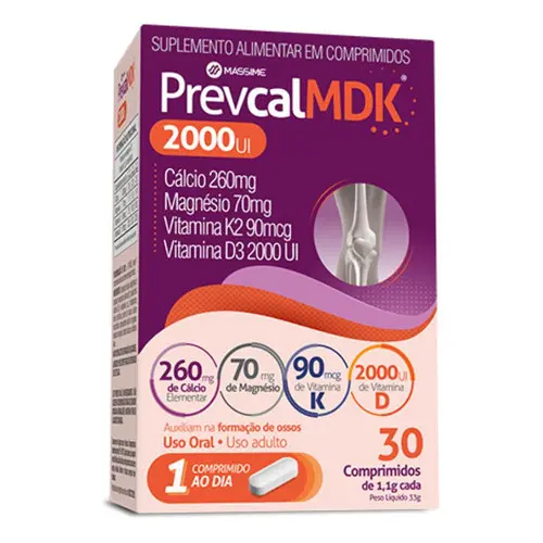 Prevcal Mdk 2.000ui Vitamina D, Calcio, Magnesio -  30cpr