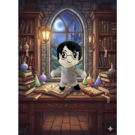 Pelúcia Harry Potter 25 cm Pelúcia Macia e Fofinha