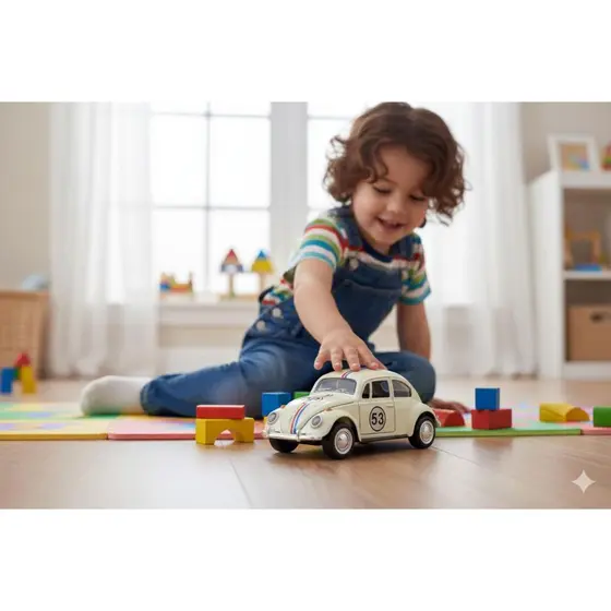 Brinquedo De Ferro Carrinho Fusca Herbie 53 Fusquinha
